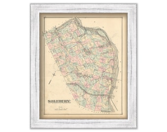 SOLEBURY, Pennsylvania  - 1876 Map