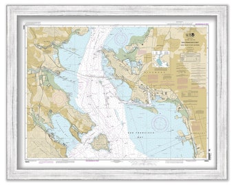 SAN FRANCISCO BAY - Angle Island to Point San Pedro, California - Nautical Chart published in 2012