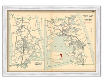 Towns of EASTHAM and WELLFLEET, Massachusetts 1910
