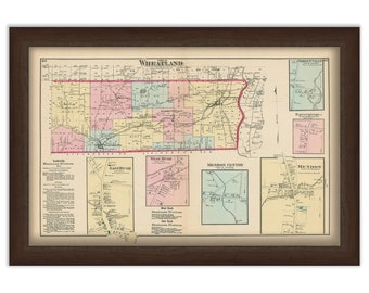 Town of WHEATLAND, New York 1872 Map