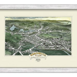 Bird&#39;s Eye View of Sandwich Village, Massachusetts 1884