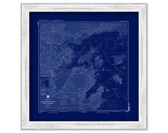 Salem, Marblehead and Beverly Harbors - 2010 Nautical Chart Blueprint