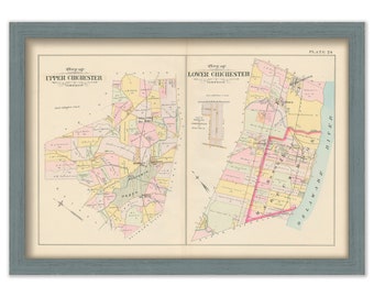 UPPER and LOWER CHICHESTER, Pennsylvania - 1892 Map