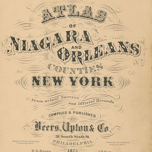 PORTER, New York 1875 Map, Replica or Genuine Original image 10