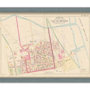 CHESTER, Pennsylvania - 1892 Map