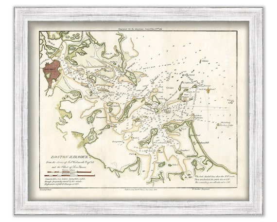 Boston Harbor Nautical Chart