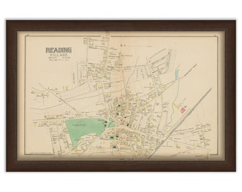 REDDING, Massachusetts 1889 Map - Replica or Genuine ORIGINAL