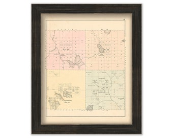 EASTBROOK, Maine 1881 Map, Replica or Genuine Original