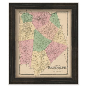 Town of RANDOLPH, Morris County, New Jersey 1868 - Replica or Genuine Original Map