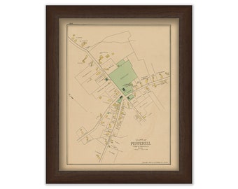 PEPPERELL, Massachusetts 1889 Map - Replica or Genuine ORIGINAL