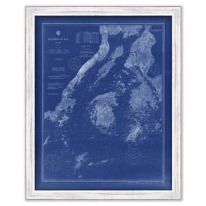 PENOBSOT BAY, Maine  - 1916 Nautical Chart Blueprint