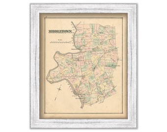 MIDDLETOWN, Pennsylvania  - 1876 Map