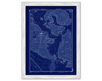 SAN JUAN CHANNEL, Washington  -  2008 Nautical Chart Blueprint