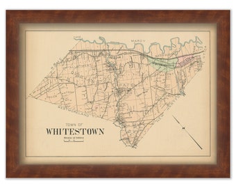 WHITESTOWN, New York 1907 Map