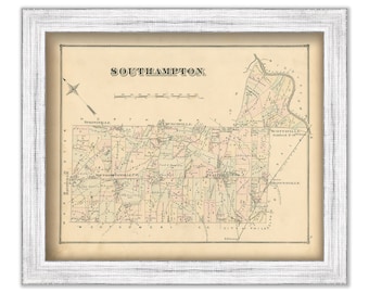 SOUTHAMPTON, Pennsylvania  - 1876 Map