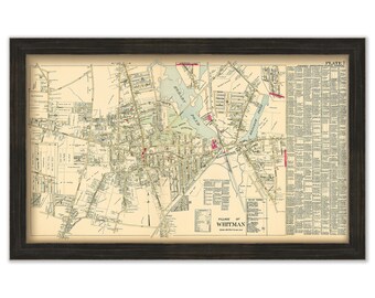 WHITMAN VILLAGE, Massachusetts - 1903 Map