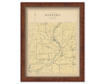 WESTERN, New York 1907 Map