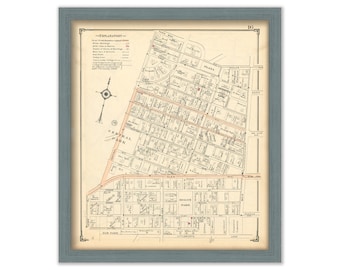 Sea Cliff -Village Proper West, Nassau County Long Island, Antique Map Reproduction - Plate 16