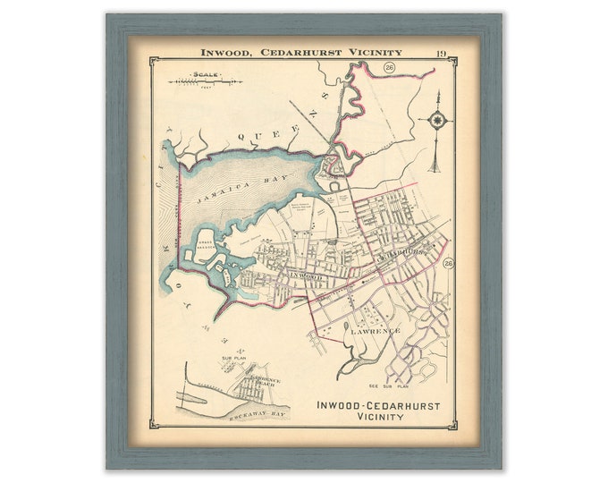 Inwood - Cedarhurt Vicinity, Nassau County Long Island, Antique Map Reproduction - Plate 19