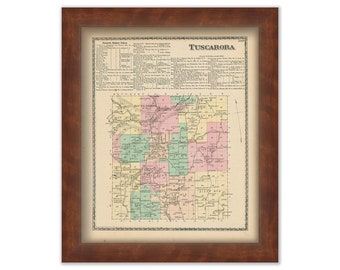 TUSCARORA, New York 1873 Map, Replica or Genuine ORIGINAL