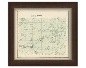 Town of ARCADE, Wyoming County, New York 1866 Map