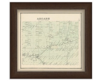 Town of ARCADE, Wyoming County, New York 1866 Map