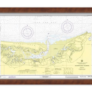 BARNSTABLE HARBOR, Yarmouth Port and Dennis, Massachusetts - Nautical Chart 1971