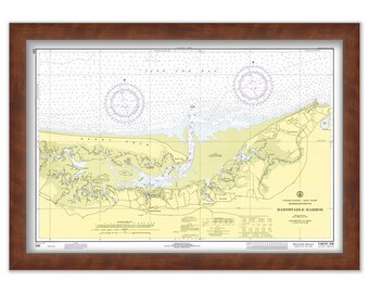 BARNSTABLE HARBOR, Yarmouth Port and Dennis, Massachusetts - Nautical Chart 1971