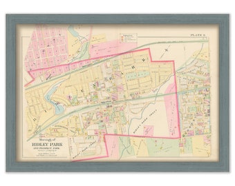 RIDLEY and PROSPECT PARK, Pennsylvania - 1892 Map