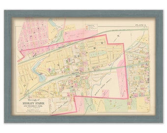 RIDLEY and PROSPECT PARK, Pennsylvania - 1892 Map