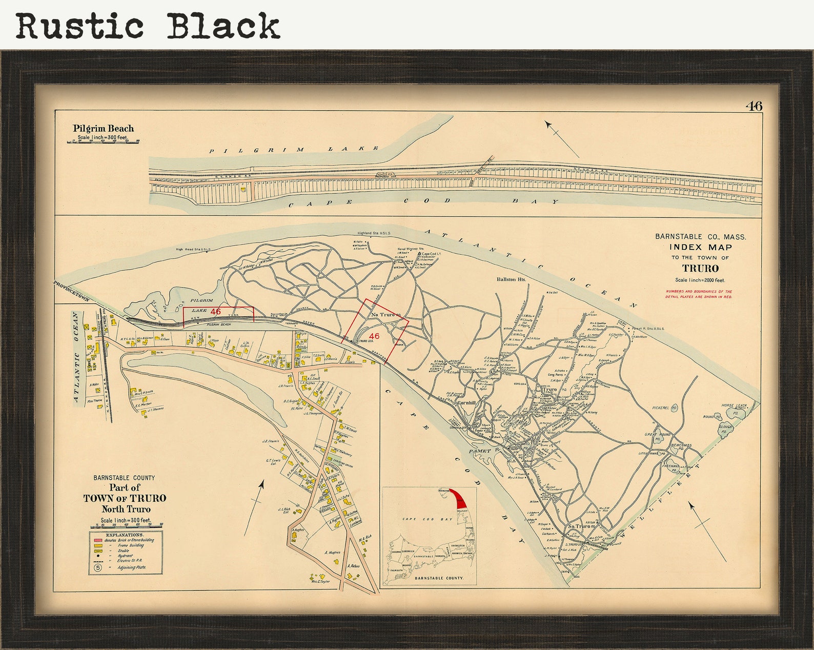 Town of TRURO Massachusetts 1910 Etsy