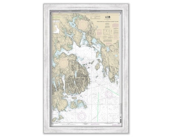 MOUNT DESERT ISLAND and Frenchman Bay, Maine 2013 Nautical Chart