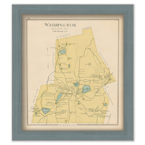 WASHINGTON, New Hampshire 1892 Map