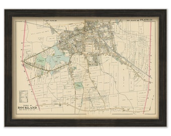 ROCKLAND VILLAGE, Massachusetts - 1903 Map