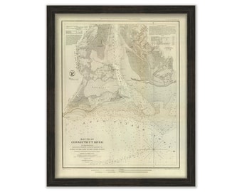 Chart of The Mouth of Connecticut River 1853