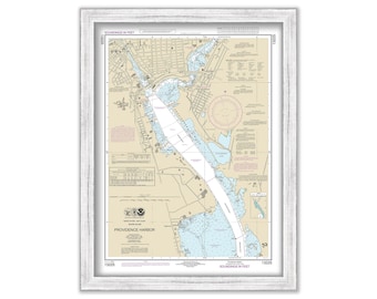 PROVIDENCE HARBOR, Rhode Island - Nautical Chart published in 2016