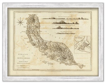 CURACOA -  1775 Nautical Chart
