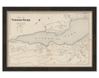 TUXEDO PARK, New York 1903 Map - Replica or Genuine Original