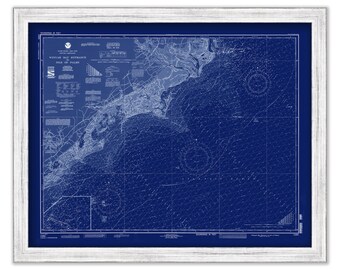 Isles of Palm to Georgetown Lighthouse, South Carolina  -   1992 Nautical Chart Blueprint