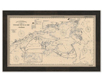 Vineyard Sound Lt Ship to Chatham-Chart C- by George W. Eldridge 1924