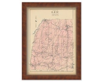 LEE, New York 1907 Map