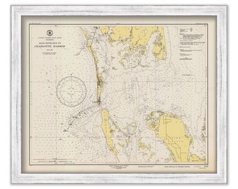 BOCA GRANDE, Florida 1947 Nautical Chart