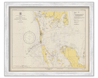 BOCA GRANDE, Florida 1947 Nautical Chart