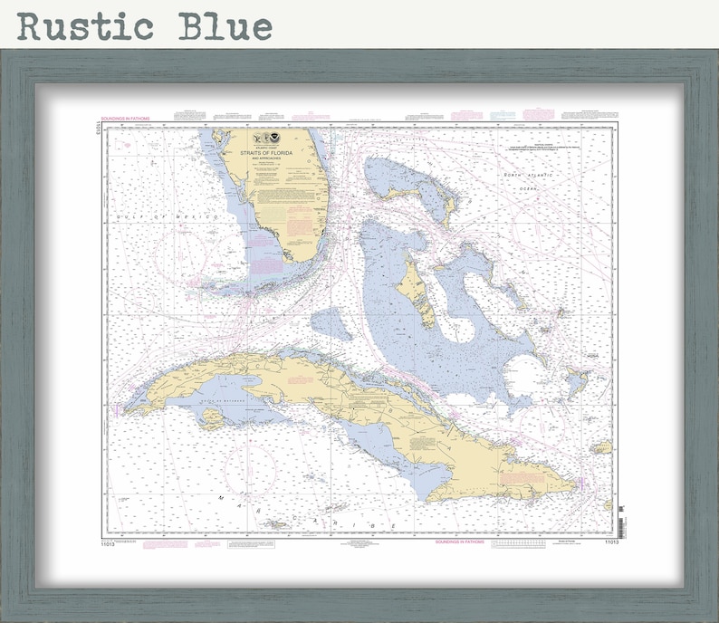 CUBA, the BAHAMAS and FLORIDA 2012 Nautical Chart image 3