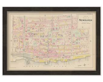 NEWBURG, New York 1903 Map - Replica or Genuine Original