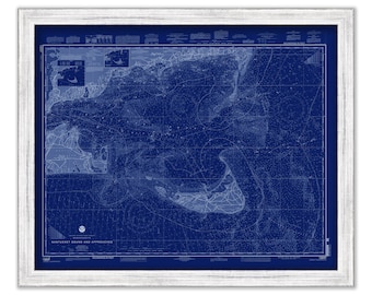 NANTUCKET SOUND & APPROACHES, Massachusetts - 2001 Nautical Chart Blueprint