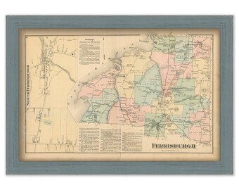 FERRISBURGH, Vermont - 1871 Map