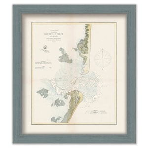 BARNEGAT INLET, New Jersey 1867 Nautical Chart