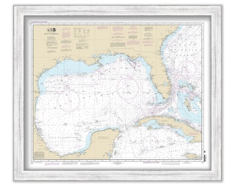 GULF of MEXICO  -   2013 Nautical Chart