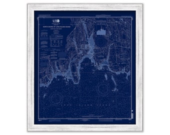 NIANTIC BAY and VICINITY, Connecticut - Nautical Chart Blueprint published in 2011